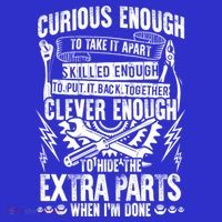 Curious Skilled And Clever Gift Funny Car Auto Truck Mechanic Meaningful Gift Tote Bag thumb 4