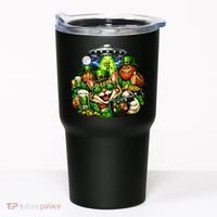 Cat Selfie Alien Leprechaun Bigfoot UFO St Patricks Day Tumbler thumb 0