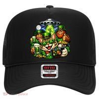 Cat Selfie Alien Leprechaun Bigfoot UFO St Patricks Day Hat thumb 0