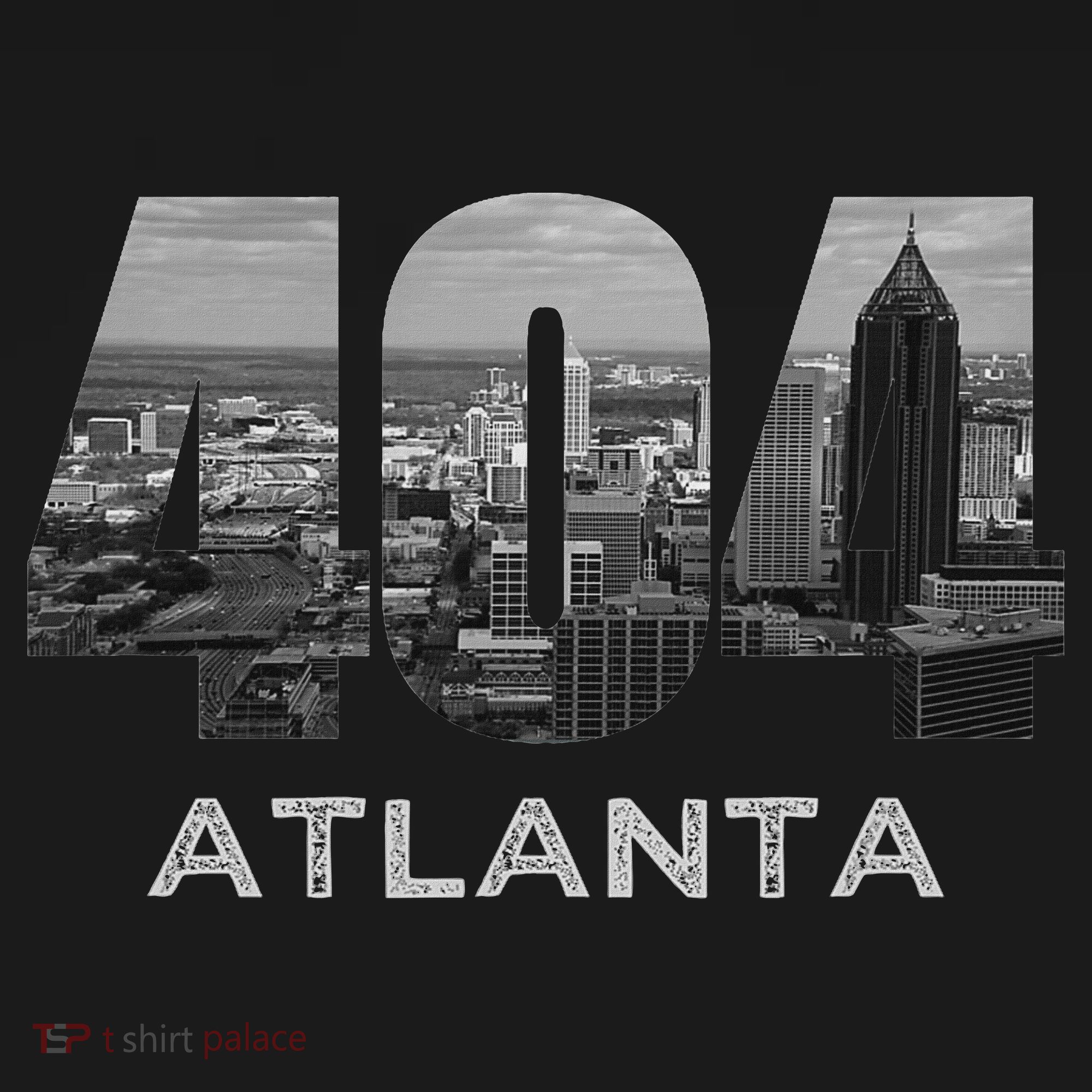 City Skyline Area Code 404 Downtown Atlanta Georgia Souvenir USA-Made Doggie Bandana