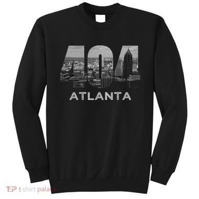 City Skyline Area Code 404 Downtown Atlanta Georgia Souvenir Sweatshirt