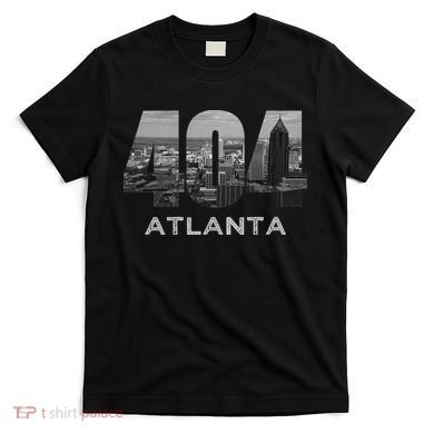 City Skyline Area Code 404 Downtown Atlanta Georgia Souvenir T-Shirt