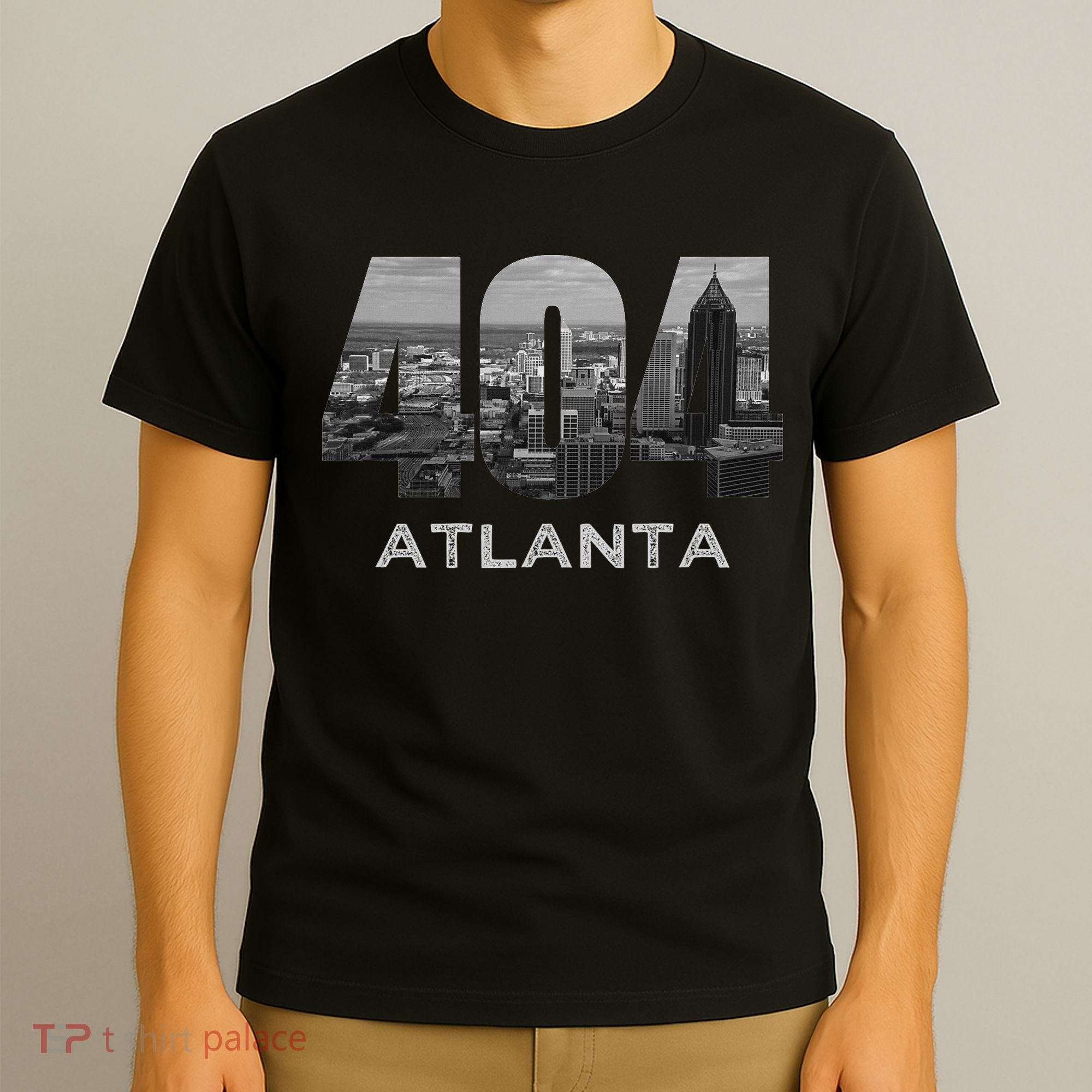 City Skyline Area Code 404 Downtown Atlanta Georgia Souvenir T-Shirt