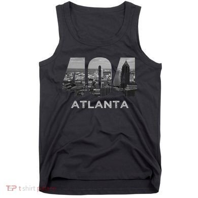 City Skyline Area Code 404 Downtown Atlanta Georgia Souvenir Tank Top