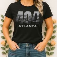 City Skyline Area Code 404 Downtown Atlanta Georgia Souvenir Women's T-Shirt thumb 2