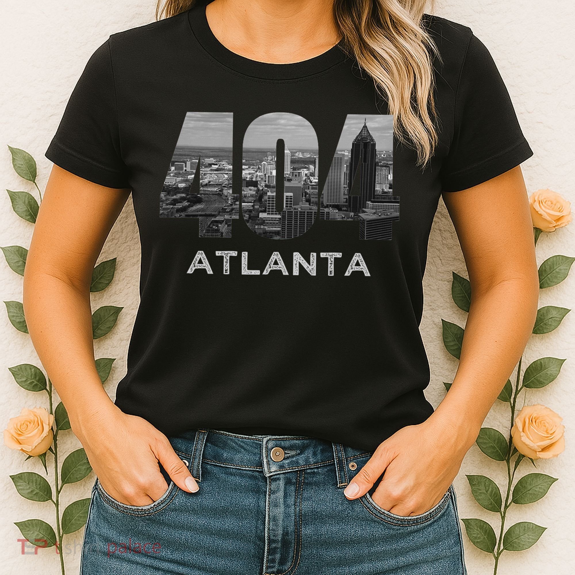 City Skyline Area Code 404 Downtown Atlanta Georgia Souvenir Women's T-Shirt