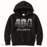 City Skyline Area Code 404 Downtown Atlanta Georgia Souvenir Kids Hoodie thumb 0