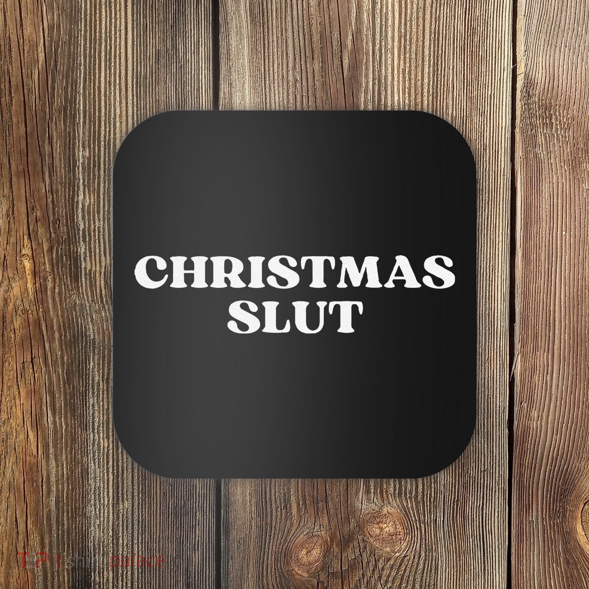 Christmas Slut Aesthetic Coaster