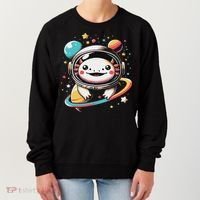 Cute Space Axolotl Kawaii Anime Space Women's Sweatshirt thumb 0