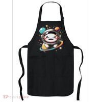 Cute Space Axolotl Kawaii Anime Space Apron thumb 0