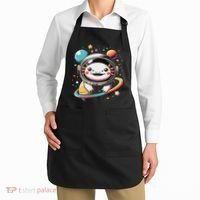 Cute Space Axolotl Kawaii Anime Space Apron thumb 2