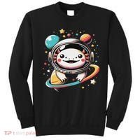 Cute Space Axolotl Kawaii Anime Space Sweatshirt thumb 0