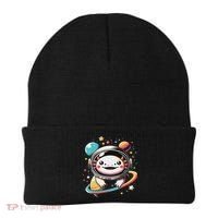 Cute Space Axolotl Kawaii Anime Space Beanie thumb 0