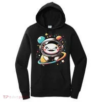 Cute Space Axolotl Kawaii Anime Space Women's Hoodie thumb 0