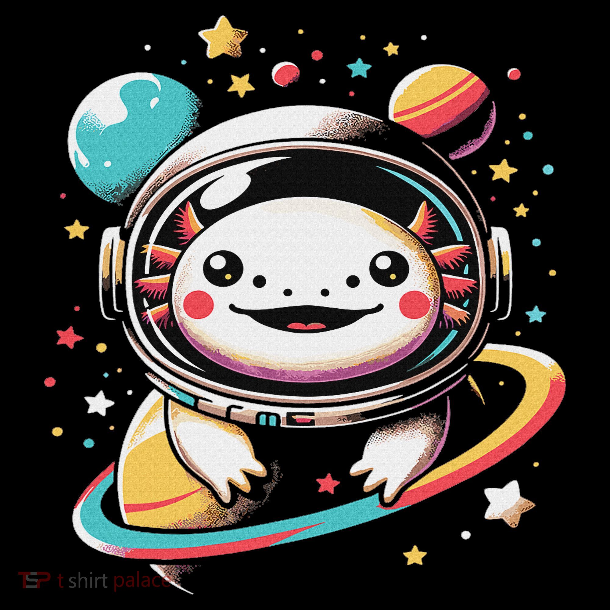 Cute Space Axolotl Kawaii Anime Space Women's Hoodie
