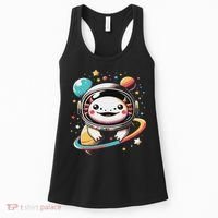 Cute Space Axolotl Kawaii Anime Space Women's Tank Top thumb 0