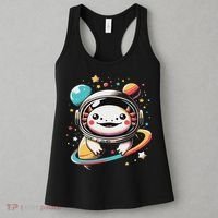 Cute Space Axolotl Kawaii Anime Space Women's Tank Top thumb 3