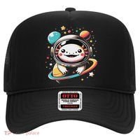 Cute Space Axolotl Kawaii Anime Space Hat thumb 0