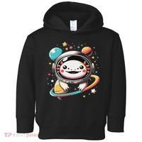 Cute Space Axolotl Kawaii Anime Space Toddler Hoodie thumb 0