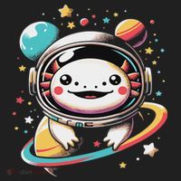 Cute Space Axolotl Kawaii Anime Space Golf Towel thumb 3