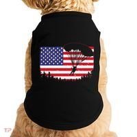 Cool Skydiving Art Wo Skydiver American Flag Skydive  Doggie Tank thumb 0