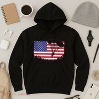 Cool Skydiving Art Wo Skydiver American Flag Skydive  Hoodie thumb 3