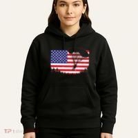 Cool Skydiving Art Wo Skydiver American Flag Skydive  Hoodie thumb 5