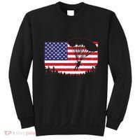 Cool Skydiving Art Wo Skydiver American Flag Skydive  Sweatshirt thumb 0