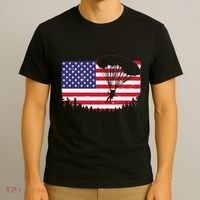 Cool Skydiving Art Wo Skydiver American Flag Skydive  T-Shirt thumb 3