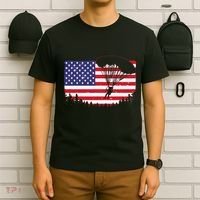 Cool Skydiving Art Wo Skydiver American Flag Skydive  T-Shirt thumb 6