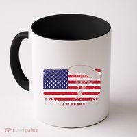 Cool Skydiving Art Wo Skydiver American Flag Skydive  Coffee Mug thumb 0