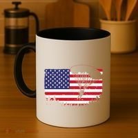 Cool Skydiving Art Wo Skydiver American Flag Skydive  Coffee Mug thumb 4
