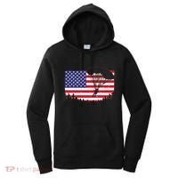 Cool Skydiving Art Wo Skydiver American Flag Skydive  Women's Hoodie thumb 0