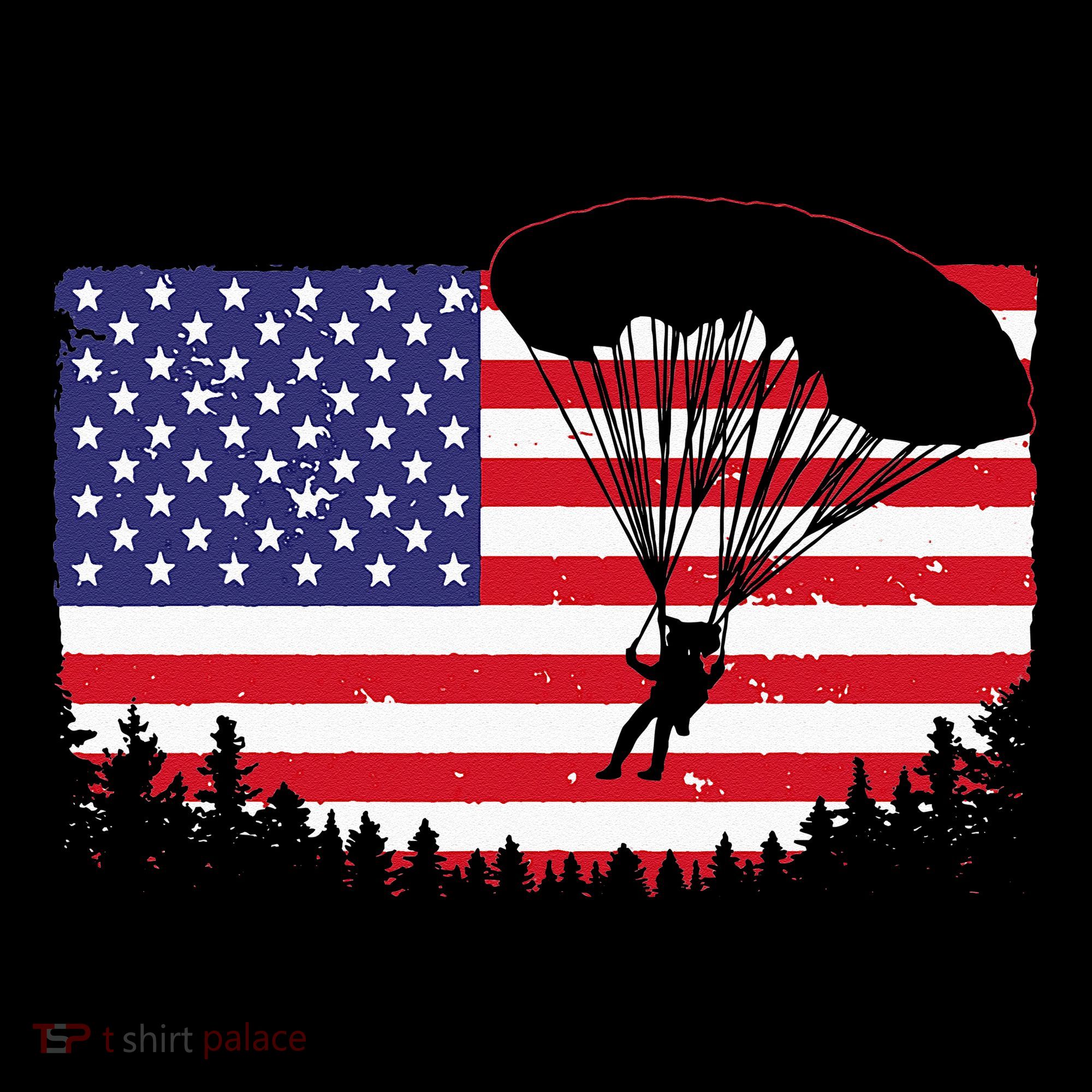 Cool Skydiving Art Wo Skydiver American Flag Skydive  Women's Hoodie