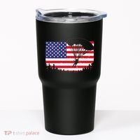 Cool Skydiving Art Wo Skydiver American Flag Skydive  Tumbler thumb 0