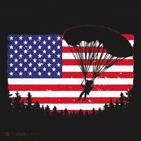 Cool Skydiving Art Wo Skydiver American Flag Skydive  Mousepad thumb 1