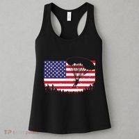 Cool Skydiving Art Wo Skydiver American Flag Skydive  Women's Tank Top thumb 3