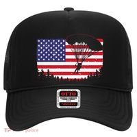 Cool Skydiving Art Wo Skydiver American Flag Skydive  Hat thumb 0