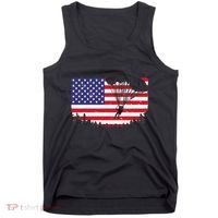 Cool Skydiving Art Wo Skydiver American Flag Skydive  Tank Top thumb 0