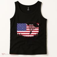 Cool Skydiving Art Wo Skydiver American Flag Skydive  Tank Top thumb 2