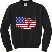 Cool Skydiving Art Wo Skydiver American Flag Skydive  Kids Sweatshirt thumb 0