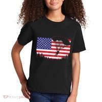 Cool Skydiving Art Wo Skydiver American Flag Skydive  Kids T-Shirt thumb 2