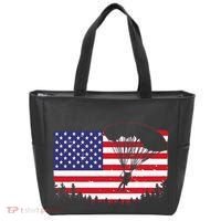 Cool Skydiving Art Wo Skydiver American Flag Skydive  Tote Bag thumb 0