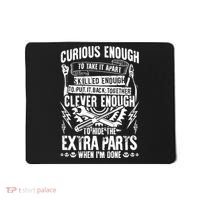 Curious, Skilled And Clever Funny Car Auto Truck Mechanic Mousepad thumb 0