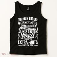 Curious, Skilled And Clever Funny Car Auto Truck Mechanic Tank Top thumb 2