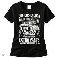 Curious, Skilled And Clever Funny Car Auto Truck Mechanic Women's T-Shirt thumb 0