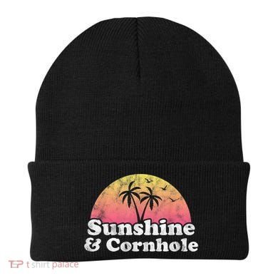 Cornhole Sunshine And Cornhole Beanie
