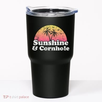 Cornhole Sunshine And Cornhole Tumbler