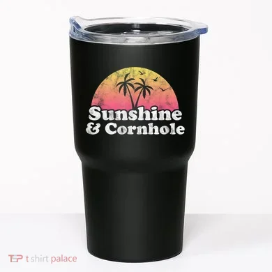Cornhole Sunshine And Cornhole Tumbler