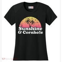 Cornhole Sunshine And Cornhole Women's Cooling Performance Crew T-Shirt thumb 0